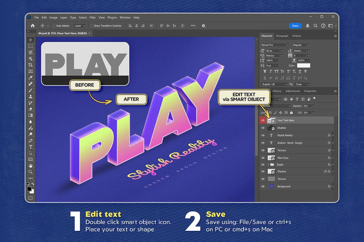 Gaming 3D Text Effects