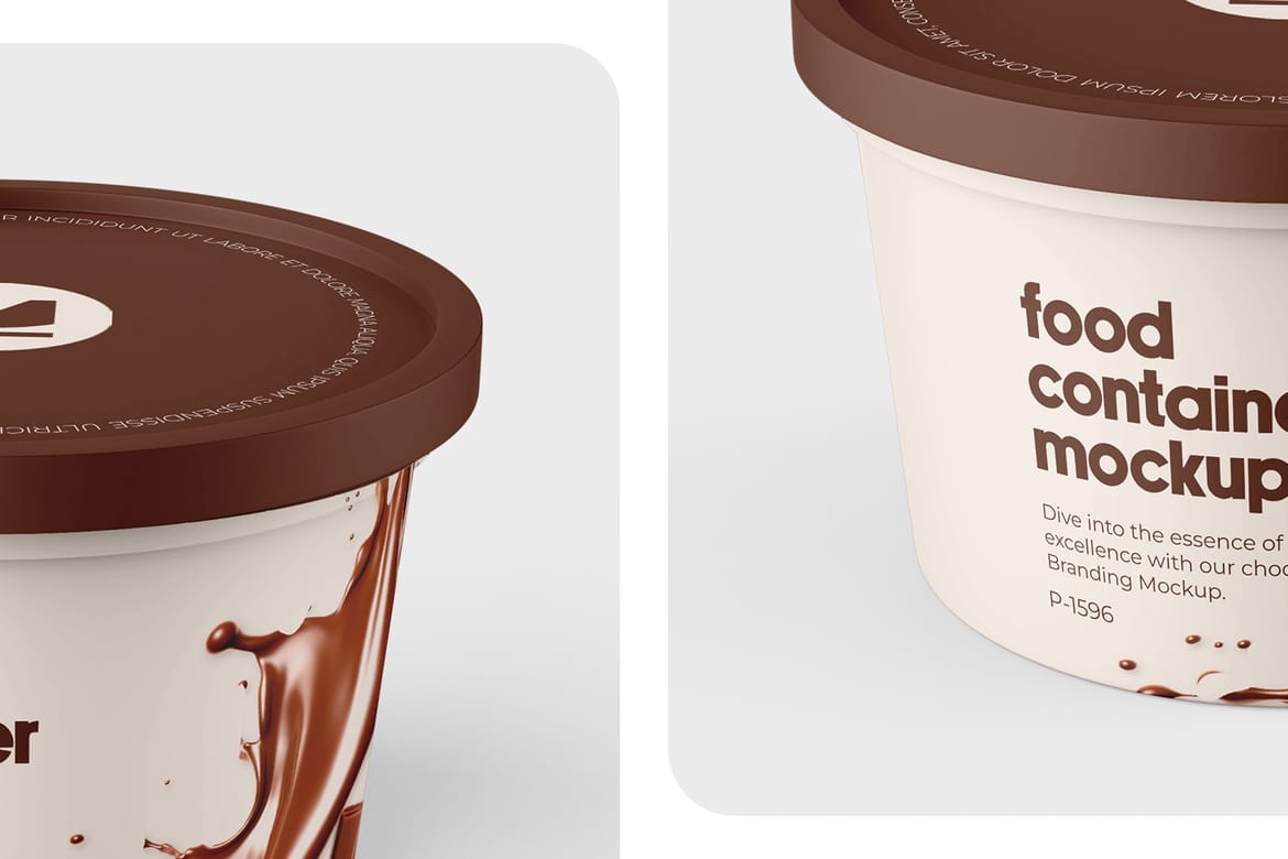 Ice Cream Cup Mockup