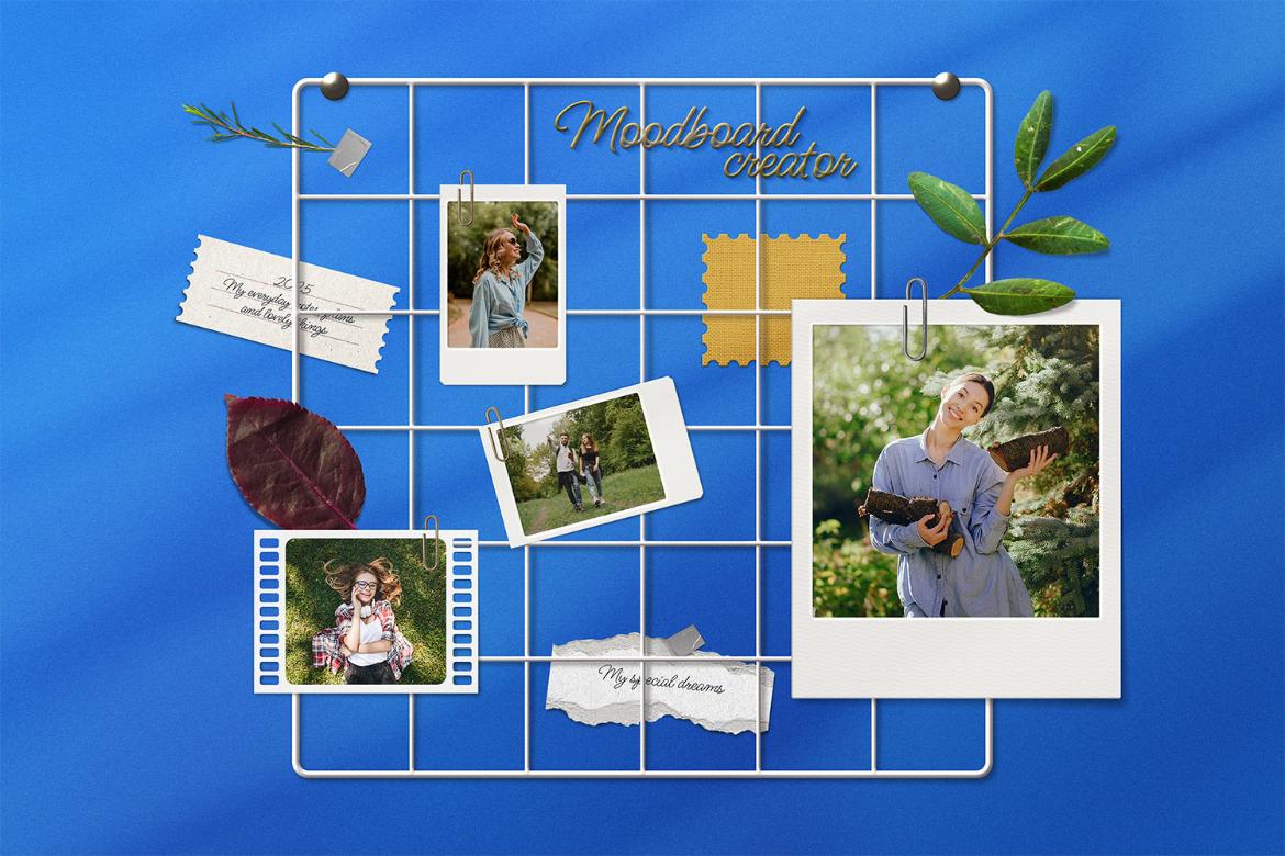 Moodboard Creator with Wall Grid