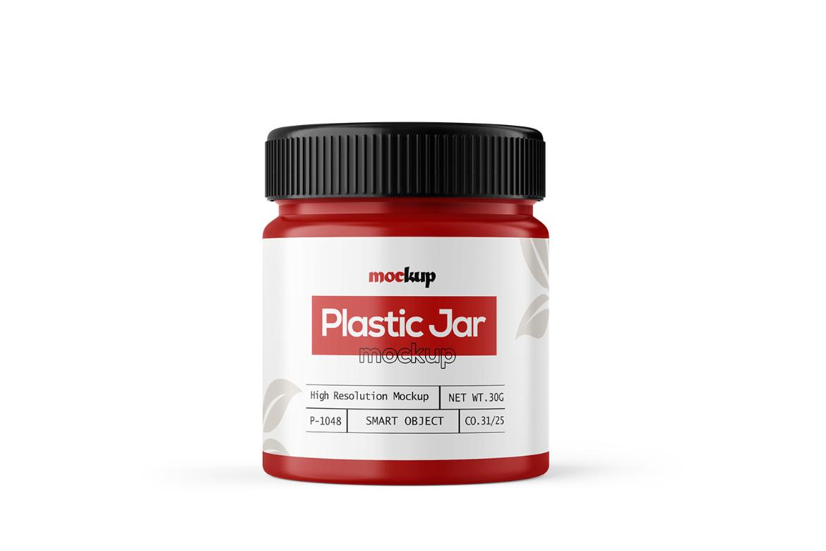 Plastic Jar Mockup For Supplement