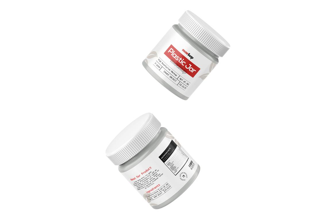 Plastic Jar Mockup For Supplement