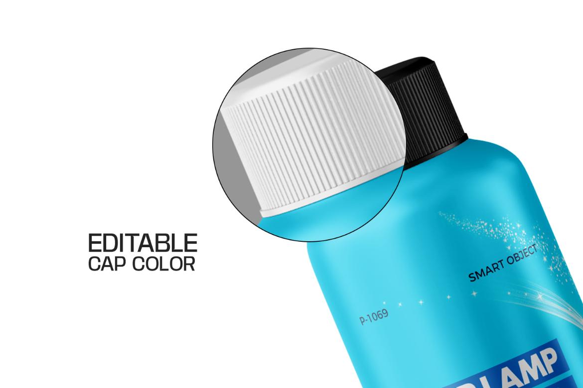 Car Headlight Cleaner Bottle PSD Mockup