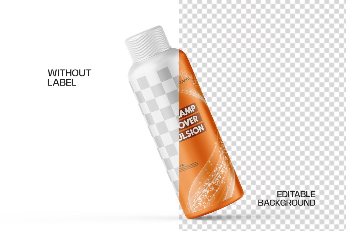 Car Headlight Cleaner Bottle PSD Mockup