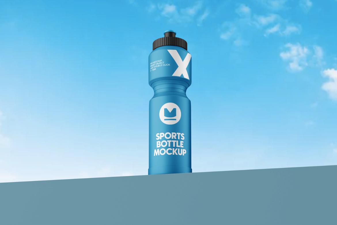 Sports Water Bottle Mockup