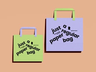 Recyled Paper Bag Free Mockup