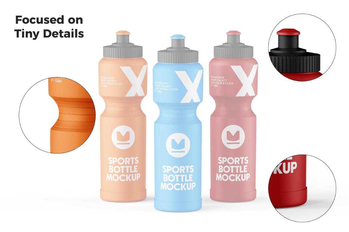 Sports Water Bottle Mockup