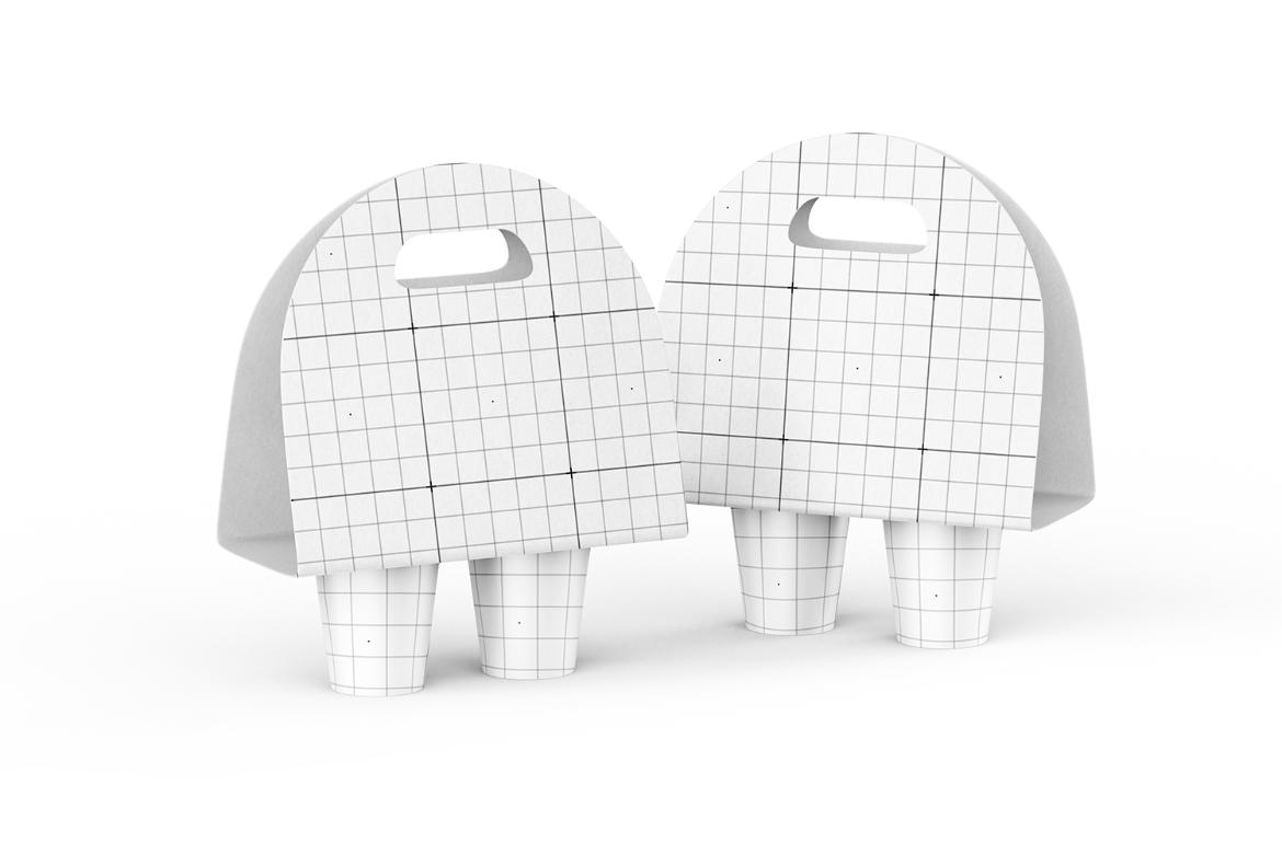 Coffee Cups Holder Mockup