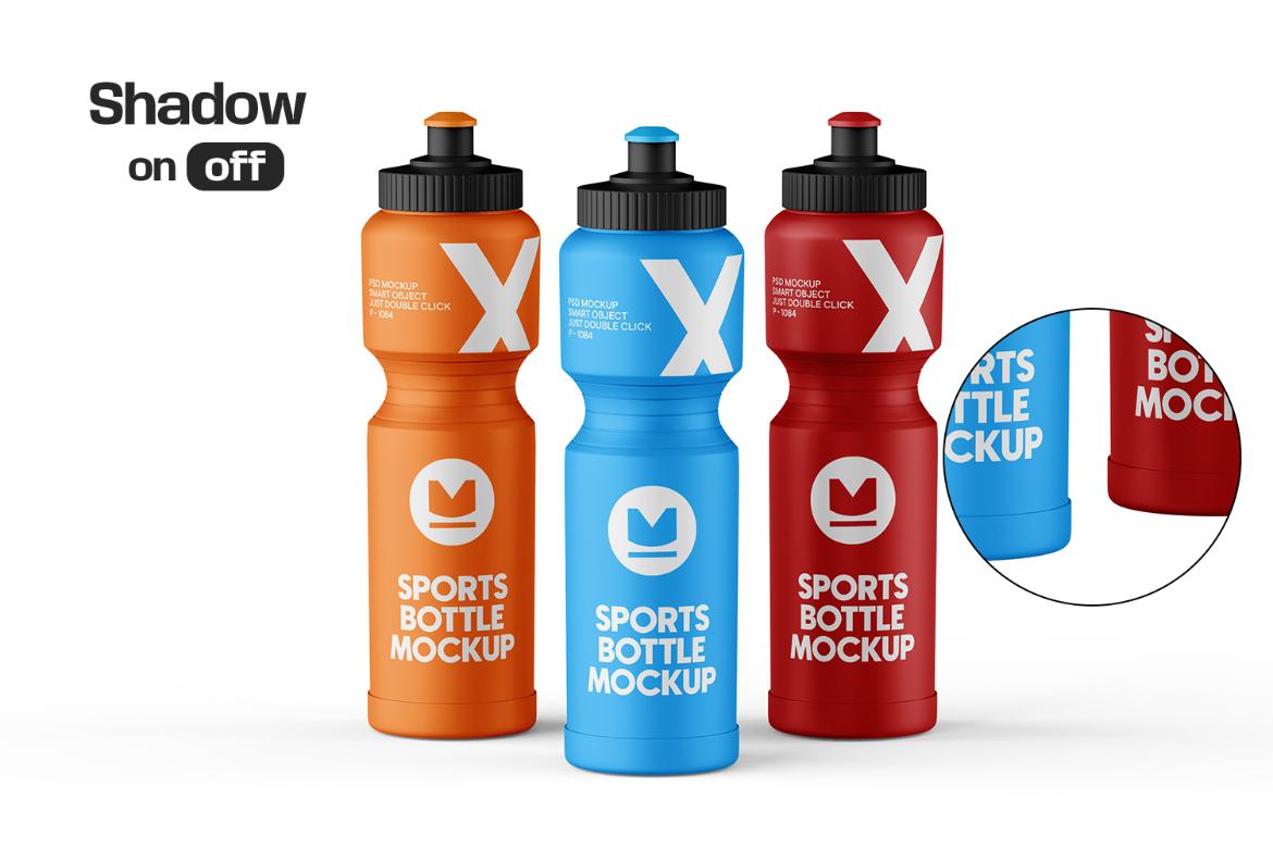 Sports Water Bottle Mockup