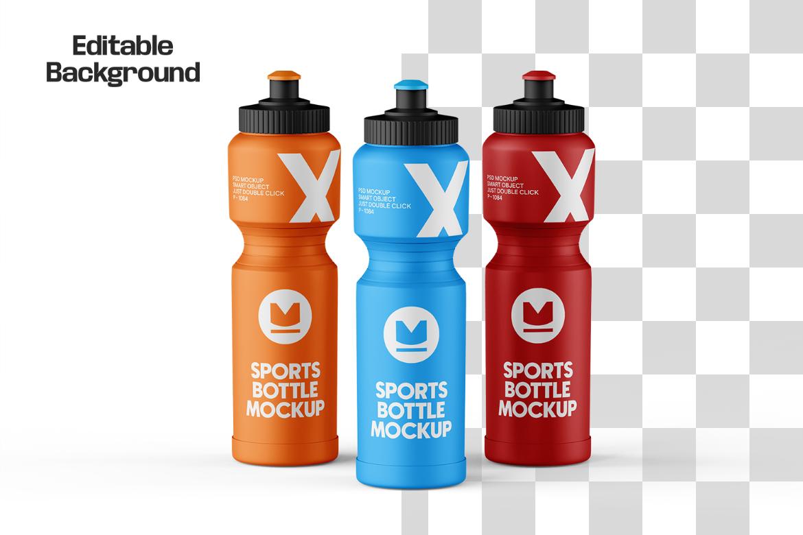 Sports Water Bottle Mockup