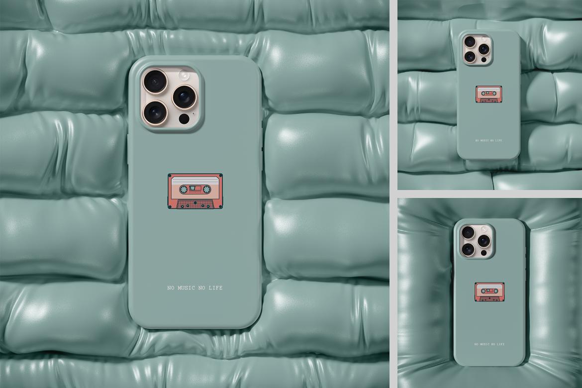 Phone Case on an Inflatable Surface Mockup