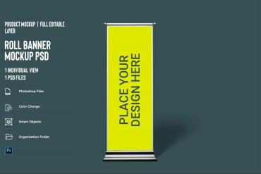 Roll Banner Mockup