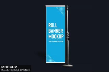 Roll Banner Mockup