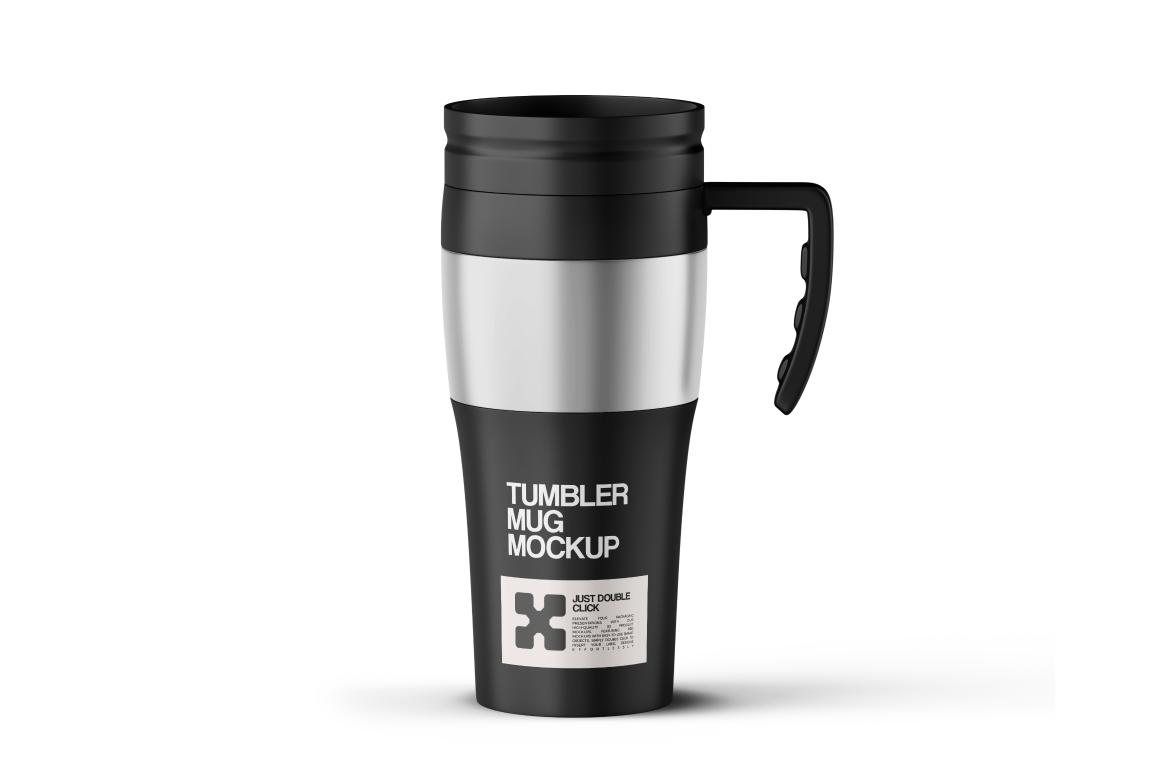 Thermos Tumbler With Handle Mockup