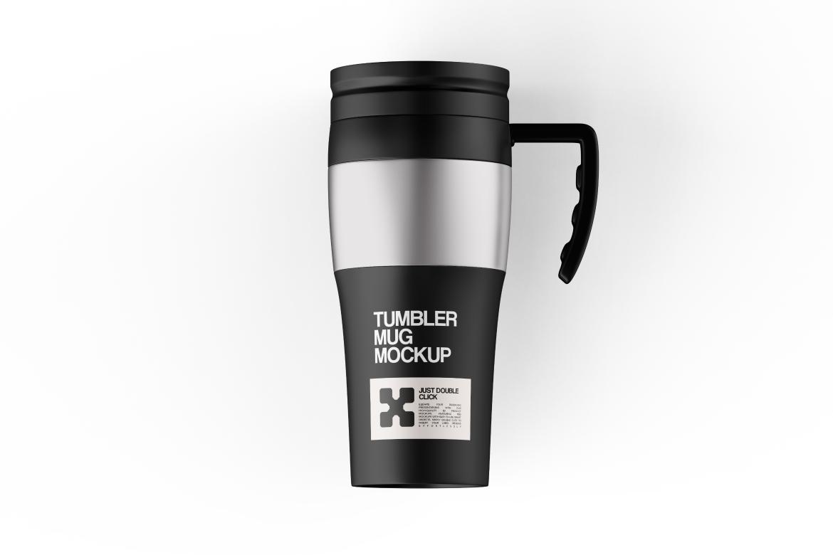 Thermos Tumbler With Handle Mockup