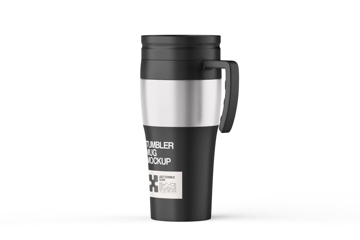 Thermos Tumbler With Handle Mockup