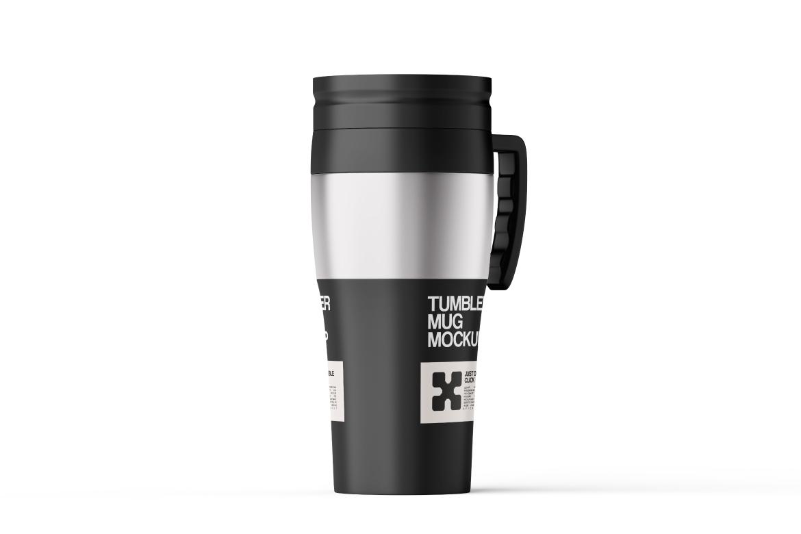 Thermos Tumbler With Handle Mockup