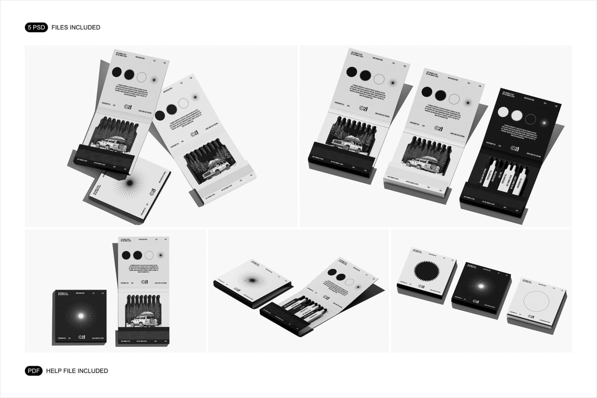 Matches Mockup Set