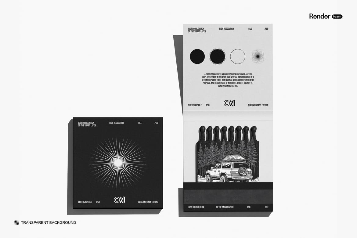 Matches Mockup Set