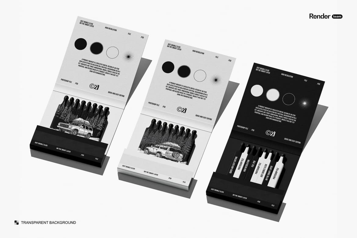 Matches Mockup Set