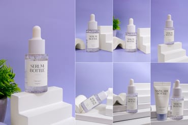 Skincare Serum Bottle Mockup Collection