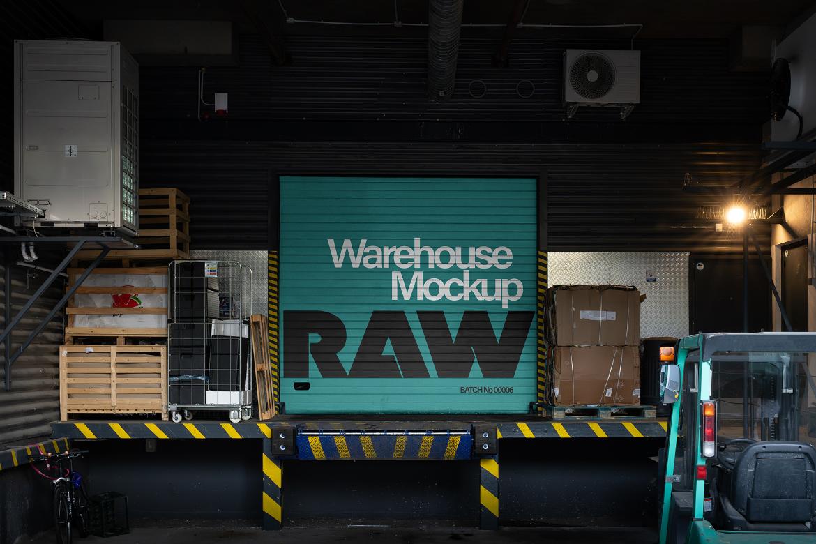 Warehouse Roller Door Mockup Scene Raw-06