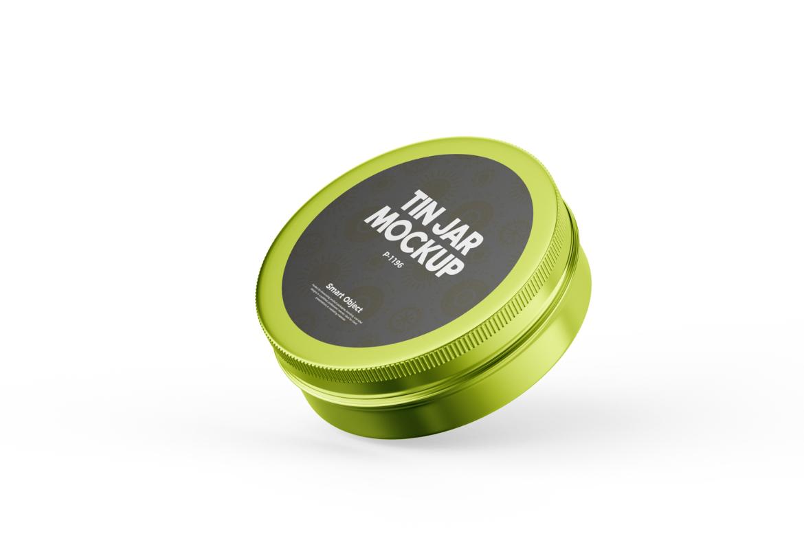Cosmetic Tin Jar Mockup