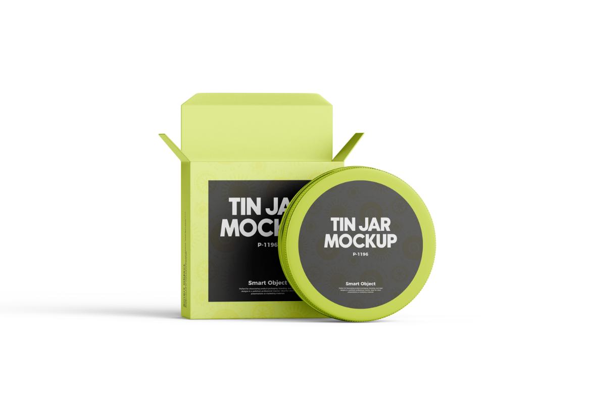 Cosmetic Tin Jar Mockup