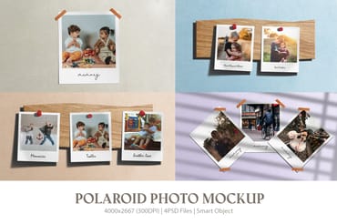 Polaroid Photo Mockup