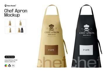 Kitchen Apron PSD Mockup For Chef