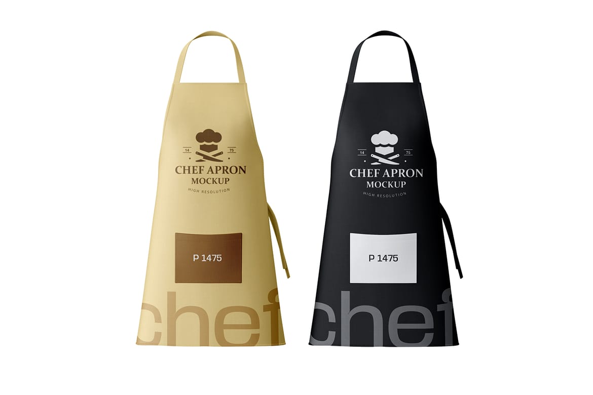 Kitchen Apron PSD Mockup For Chef