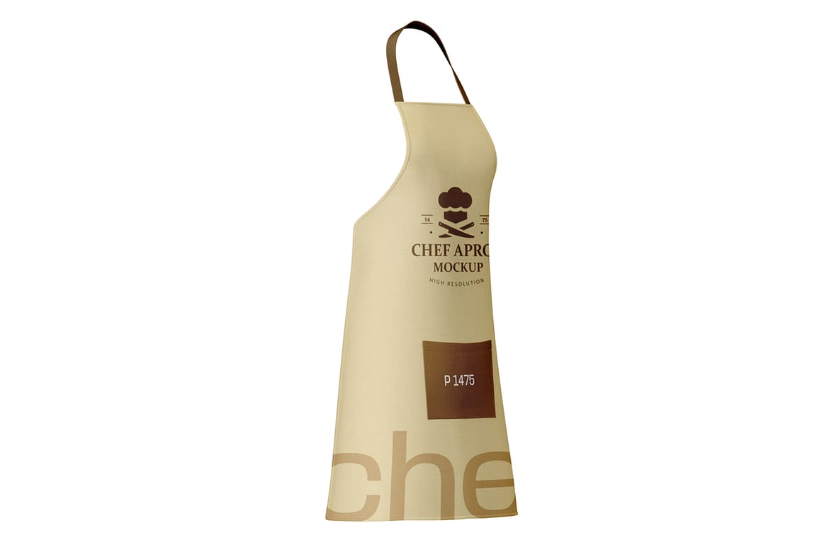 Kitchen Apron PSD Mockup For Chef