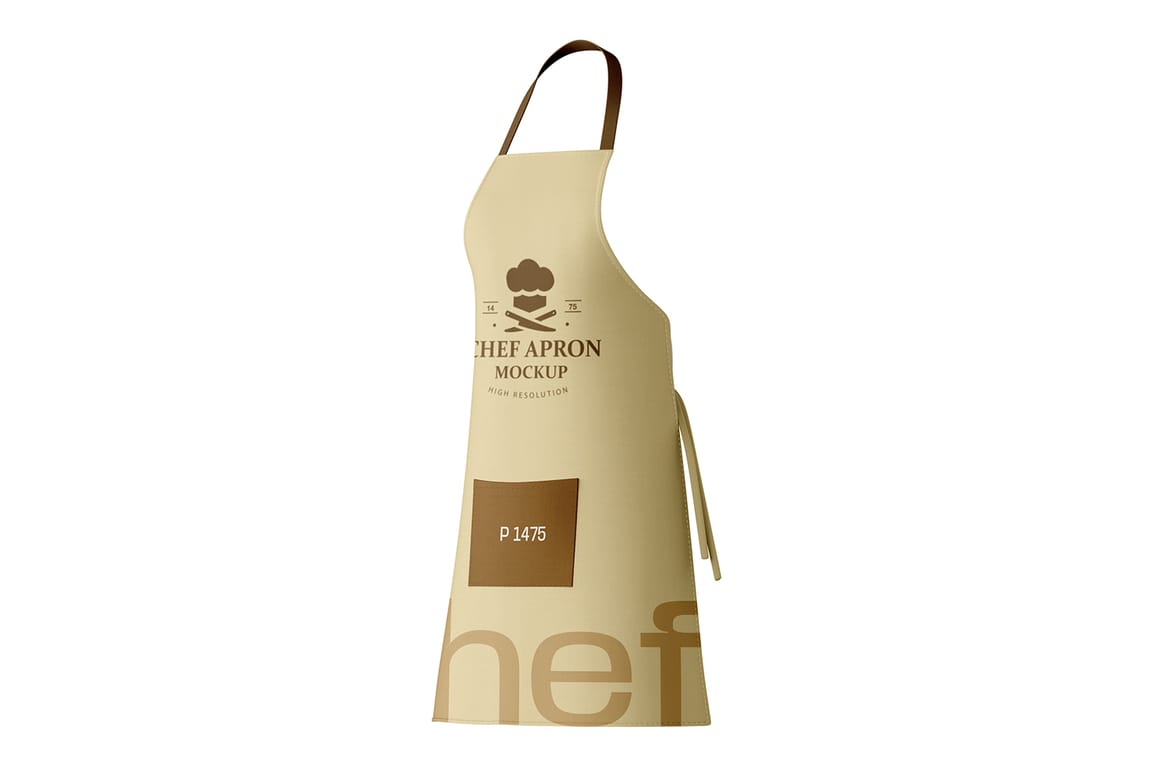 Kitchen Apron PSD Mockup For Chef