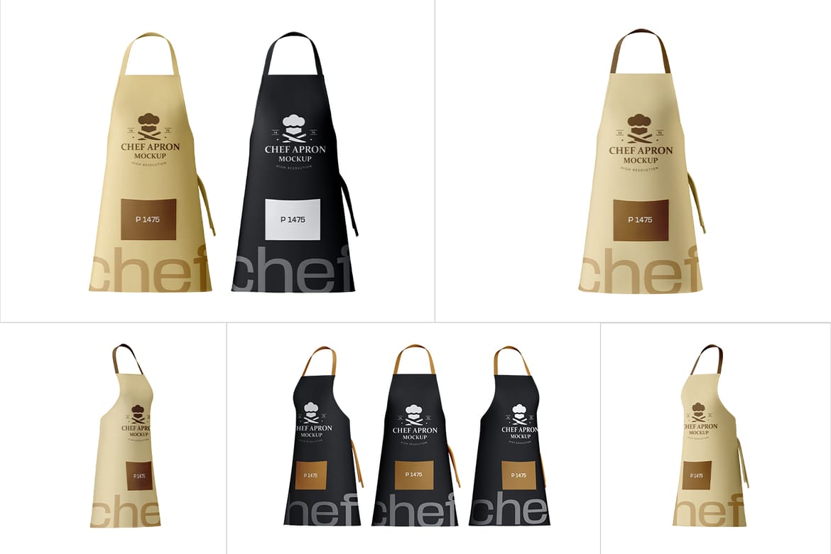 Kitchen Apron PSD Mockup For Chef