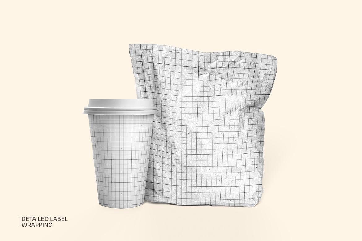 Kraft Paper Food Bag Mockup