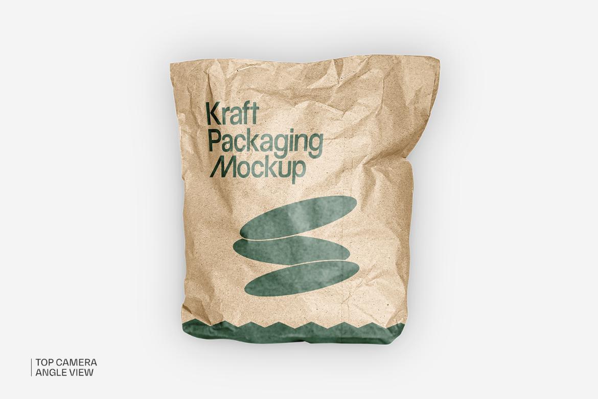Kraft Paper Food Bag Mockup