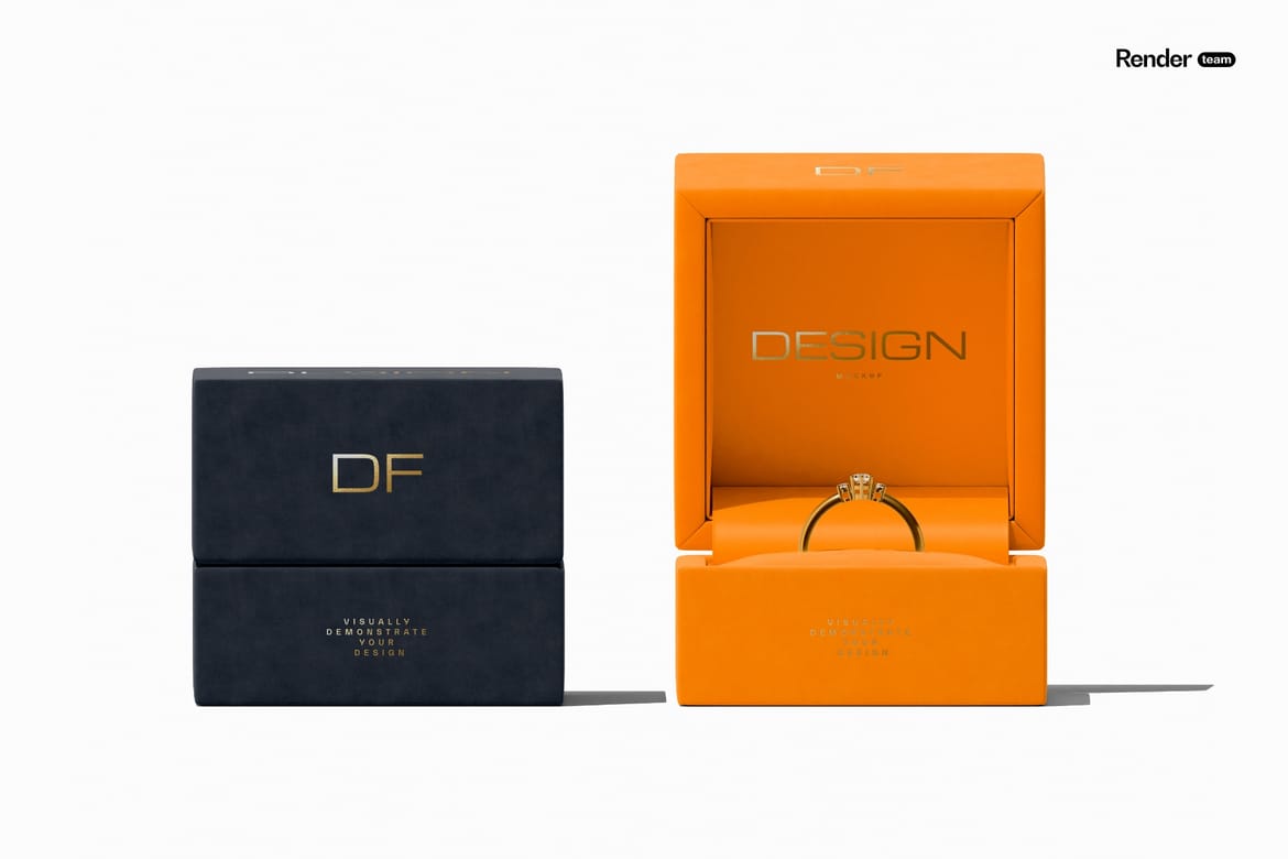 Jewelry Box Mockup Set