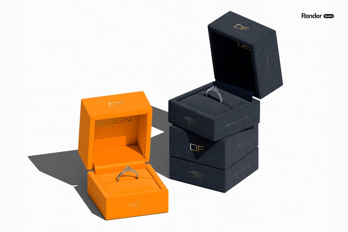 Jewelry Box Mockup Set