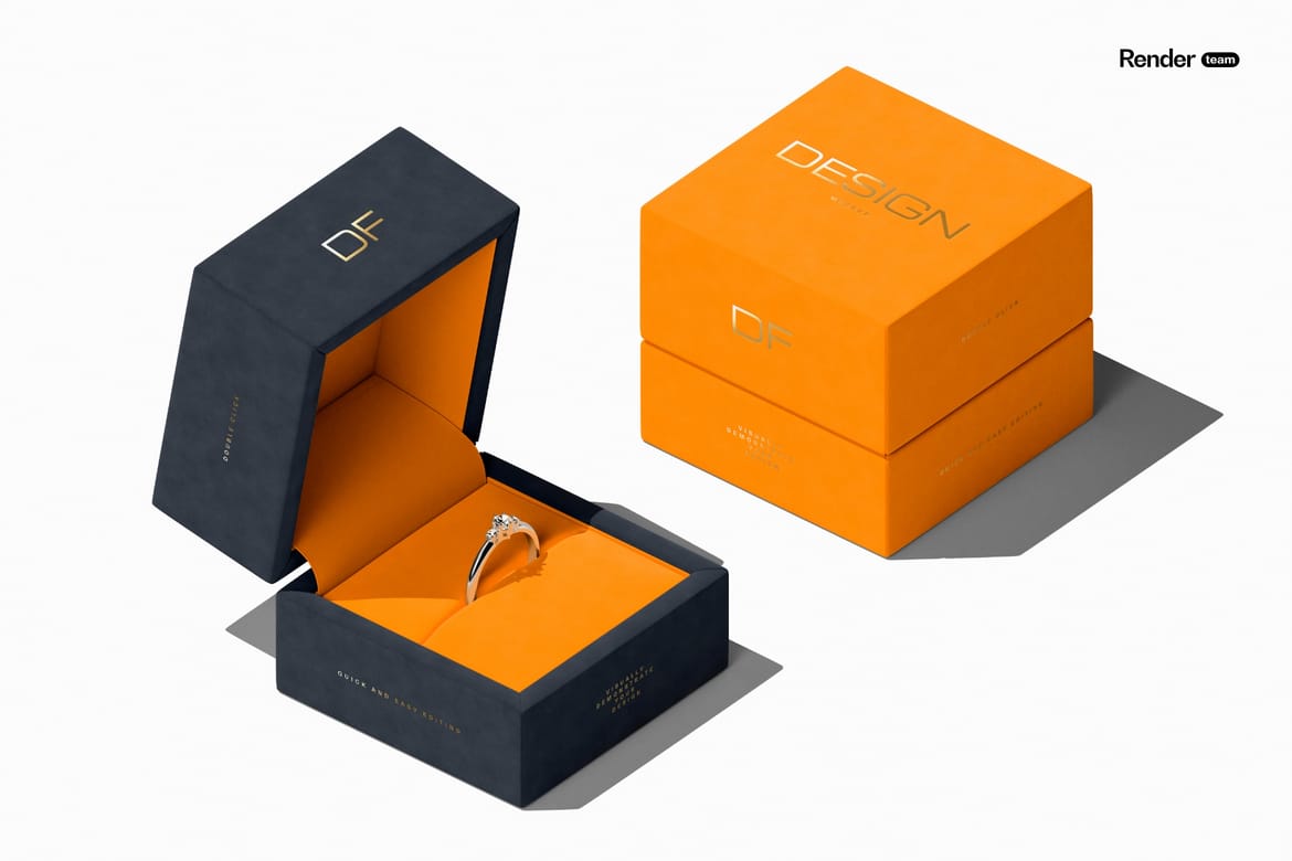 Jewelry Box Mockup Set