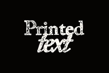 Printed Text Effect Mockup