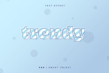 Trendy Text Effect Mockup