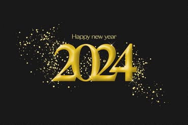 New Year Gold Text Effect Mockup