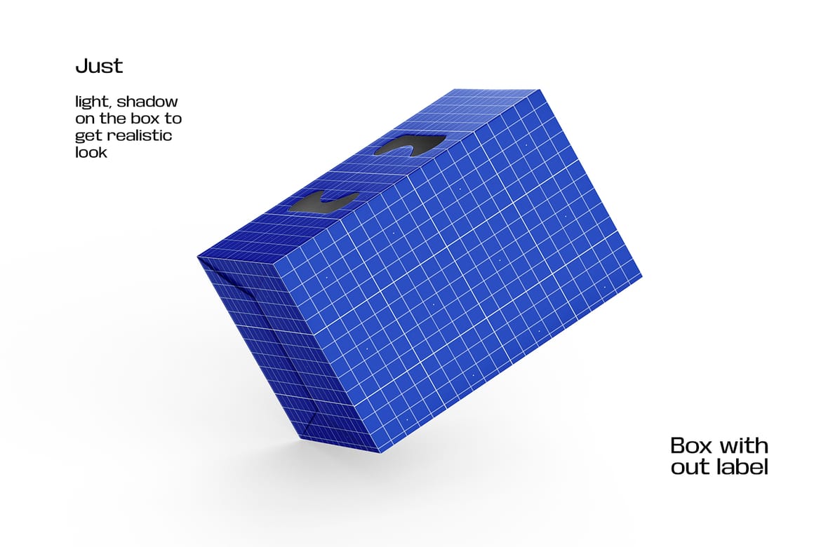 Juice Carrying Cardboard Box Mockup