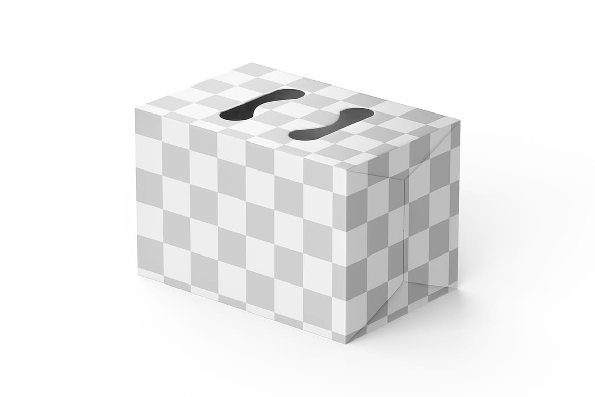 Juice Carrying Cardboard Box Mockup
