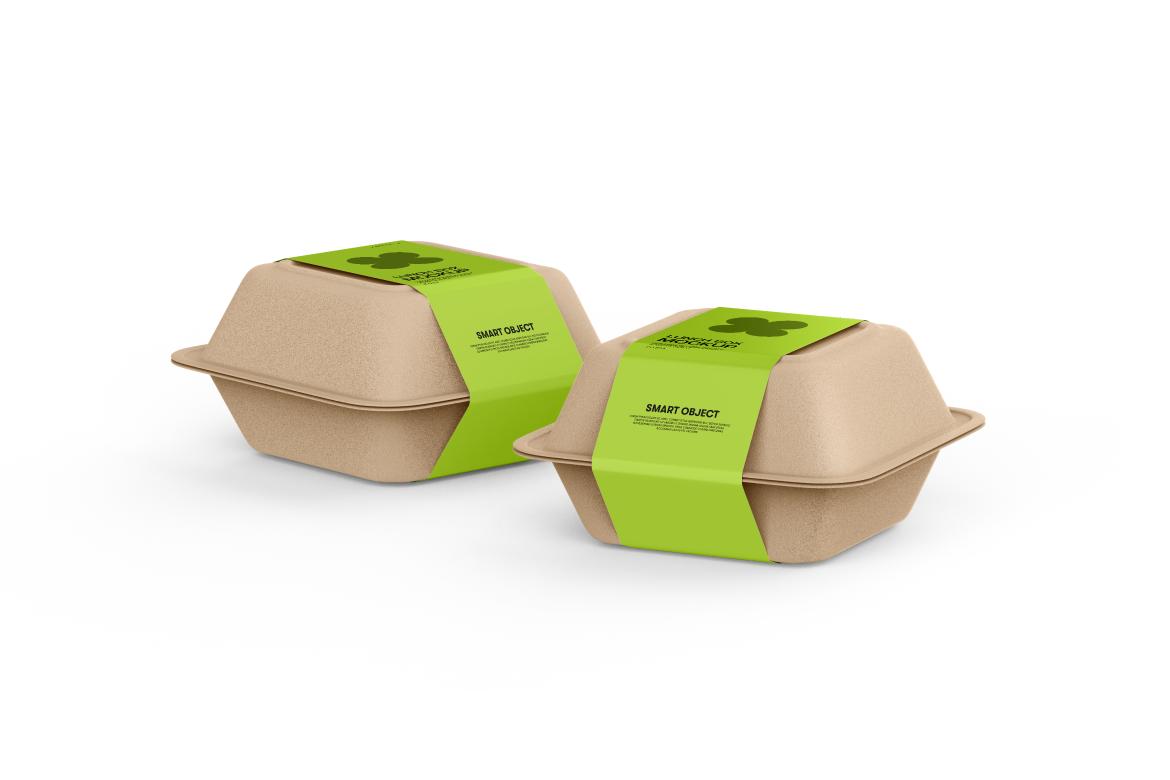 Takeout Kraft Container Mockup