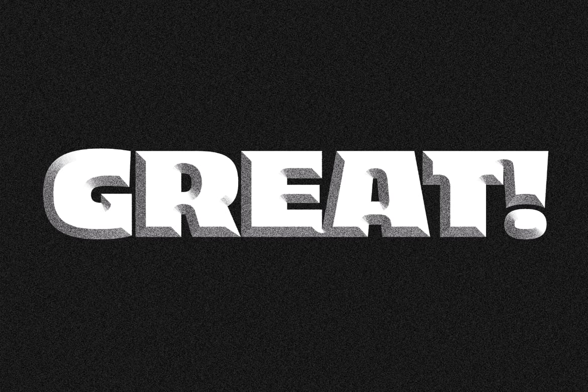 Beveled Text Effect