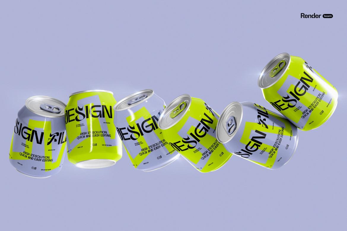 Mini Soda / Beer Can Mockup Set