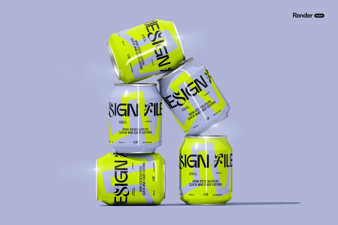 Mini Soda / Beer Can Mockup Set