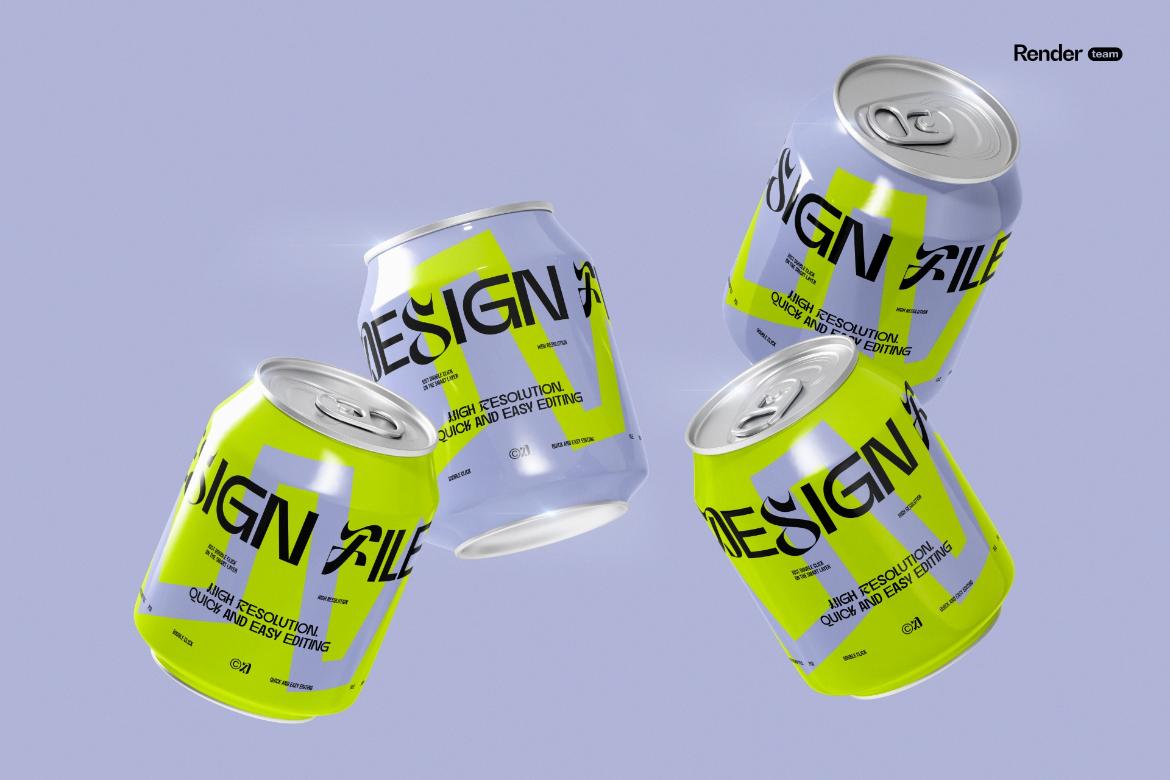 Mini Soda / Beer Can Mockup Set