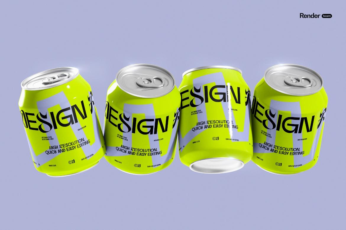 Mini Soda / Beer Can Mockup Set