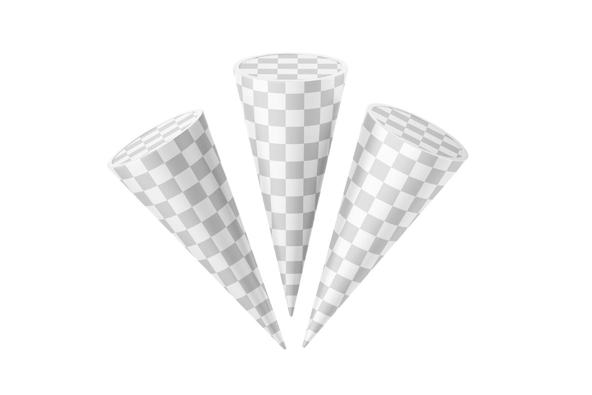 Realistic Ice Cream Cone Mockup